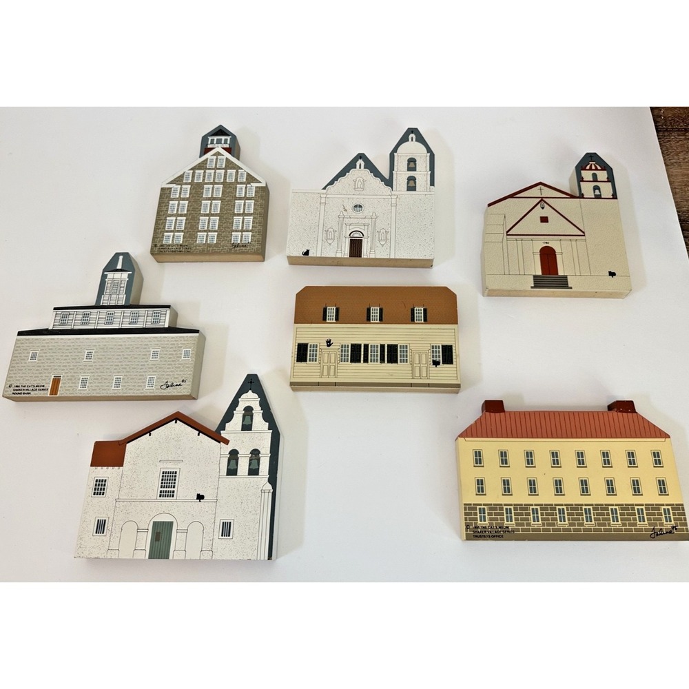 Cat's Meow Village California Mission Series Shaker Series Set 7 Faline Jones